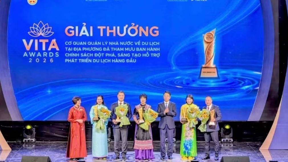  Lễ trao Giải thưởng VITA Awards 2026 với thông điệp “Tôn vinh giá trị-Lan tỏa thương hiệu-Kết nối phát triển”.