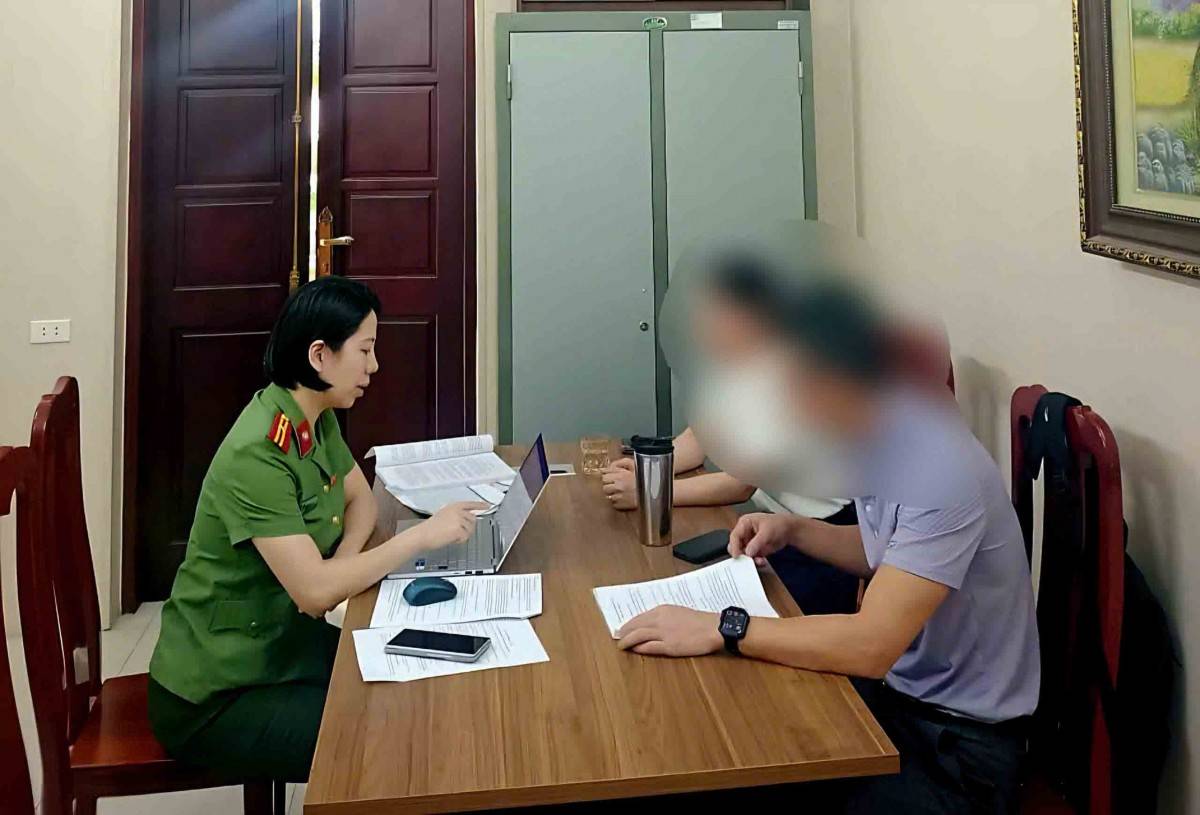 Công an Hà Nội đã có văn bản kiến nghị Sở Giáo dục và Đào tạo Hà Nội tiến hành thanh, kiểm tra toàn diện hoạt động của các cơ sở đào tạo ngoại ngữ thuộc Công ty AMES chi nhánh Hà Nội, xử lý vi phạm theo quy định (Ảnh: Công an TP Hà Nội).