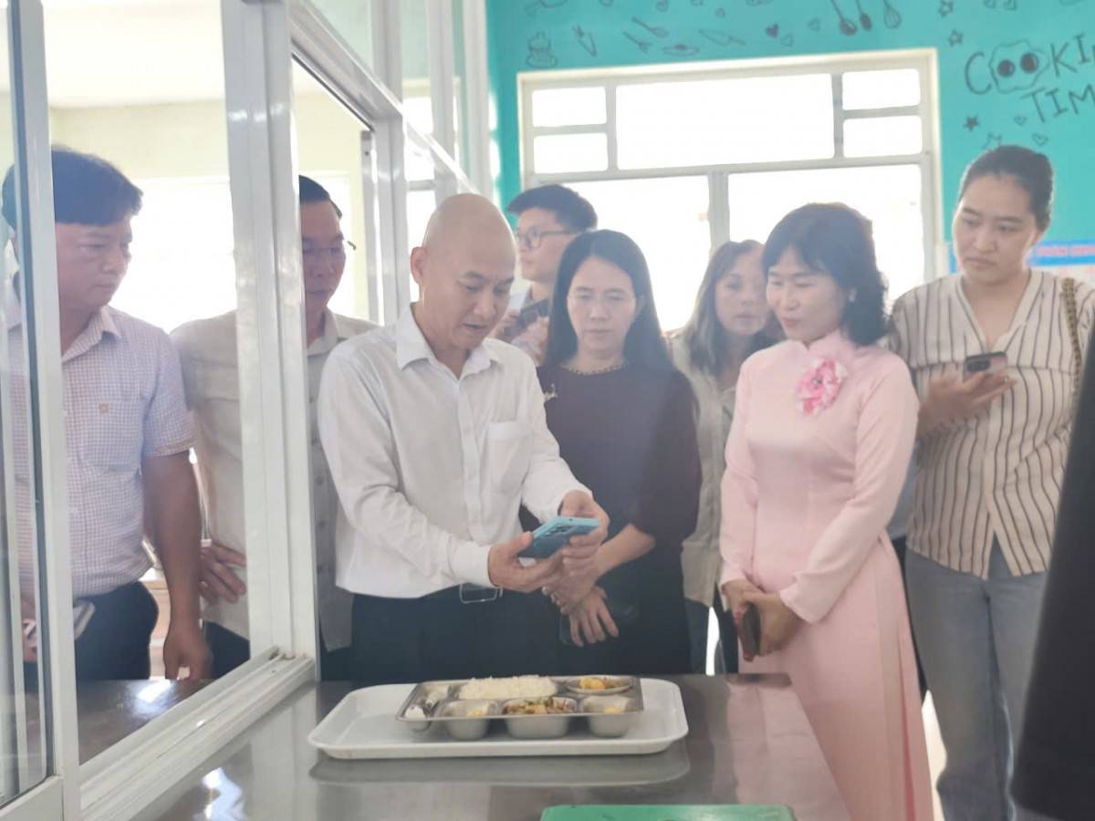 Hai trường mầm non đầu tiên tại phường Tân Mỹ đưa thực phẩm sạch vào trường học thông qua tích xanh trách nhiệm
