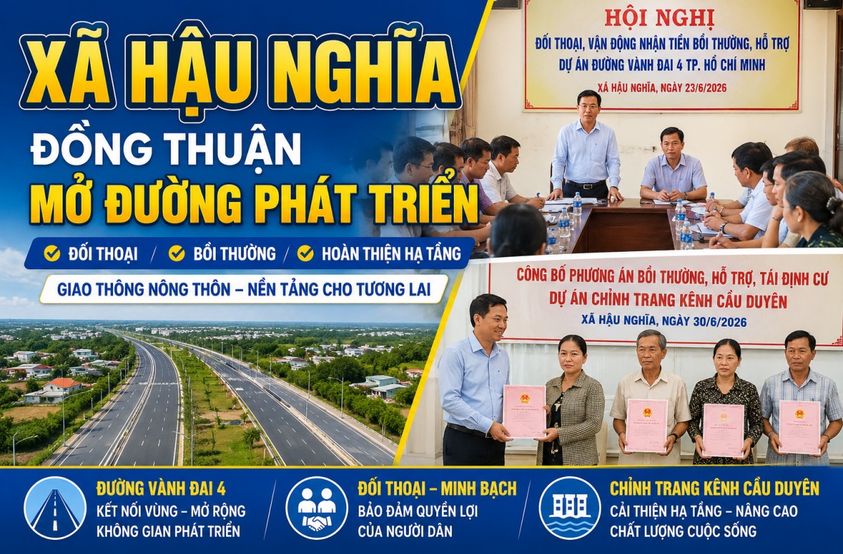 Tây Ninh: Xã Hậu Nghĩa tạo đột phá giao thông nông thôn bằng đồng thuận