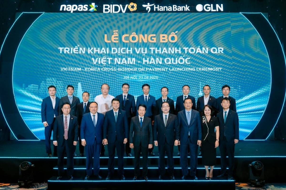 BIDV, Hana Bank và các đối tác triển khai dịch vụ thanh toán QR Việt - Hàn