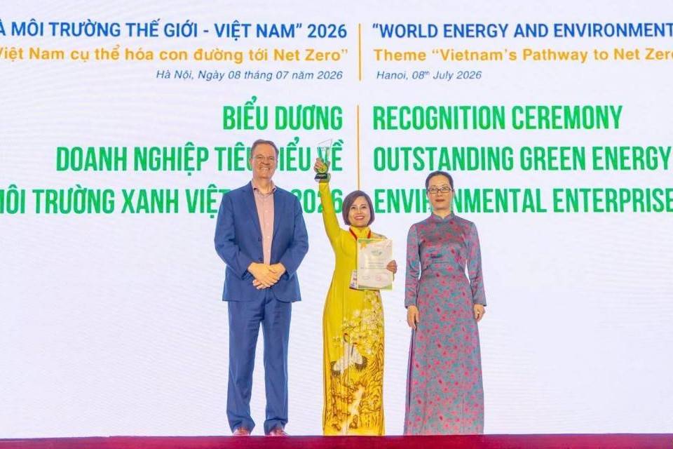 HAPLAST vào Top 100 Doanh nghiệp tiêu biểu về năng lượng và môi trường xanh Việt Nam 2026