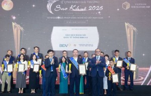 6 giải pháp ngân hàng số của BIDV đạt giải Sao Khuê 2026