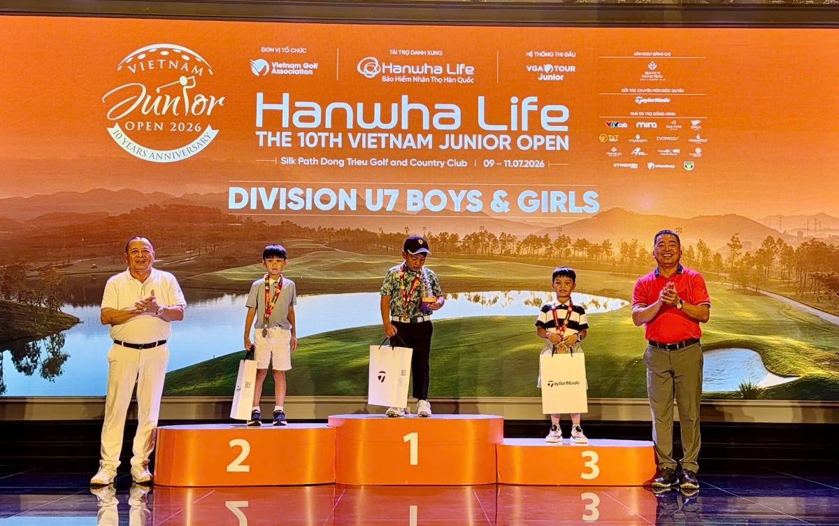 Nữ golfer Thái Lan Vichayada Raemmuang đăng quang Hanwha Life - Vietnam Junior Open 2026