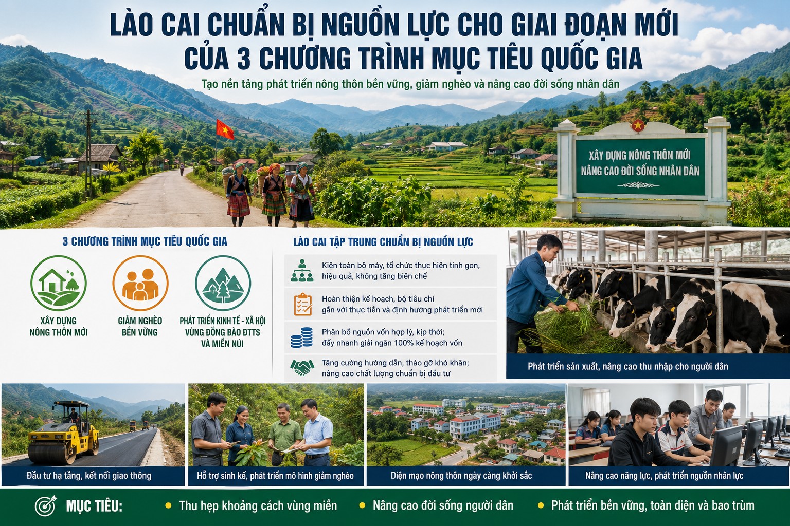 Lào Cai chuẩn bị nguồn lực cho giai đoạn mới của 3 Chương trình mục tiêu quốc gia