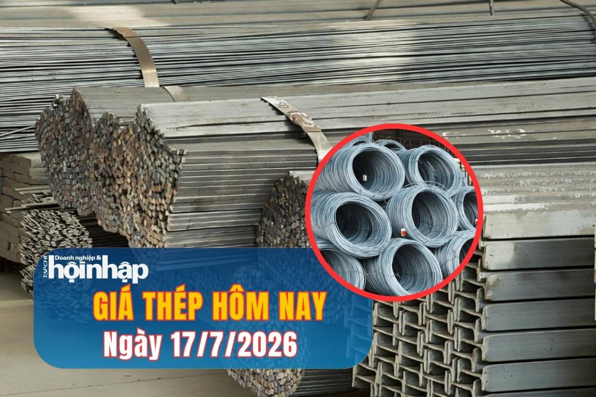 Giá thép hôm nay 16/7/2026: Giá thép tăng mạnh lên mức cao nhất nhiều tuần