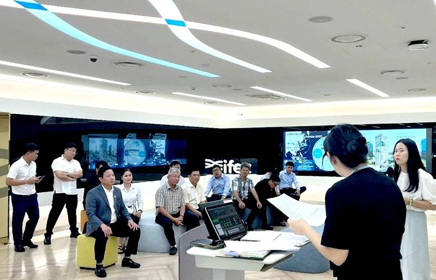 Đoàn công tác Tây Ninh tham quan Trung tâm điều hành đô thị thông minh Songdo
