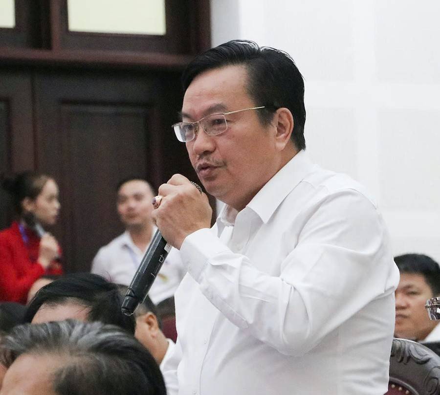 đại biểu Trần Anh Sơn - Chủ tịch Hội Doanh nghiệp Tiêu biểu Nghệ An, Phó Chủ tịch Hiệp hội Doanh nghiệp tỉnh Nghệ An kiến nghị 