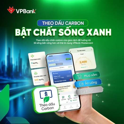 Mastercard và VPBank ra mắt tính năng “Theo dấu Carbon” cho thẻ tín dụng