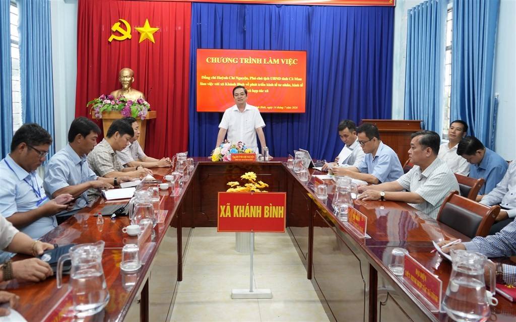 Lãnh đạo Cà Mau làm việc tại Khánh Bình về phát triển kinh tế tư nhân