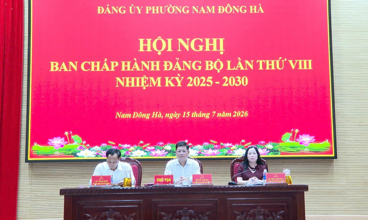 Quảng Trị: Đảng bộ phường Nam Đông Hà đánh giá kết quả 6 tháng đầu năm, đề ra nhiệm vụ trọng tâm cuối năm 2026