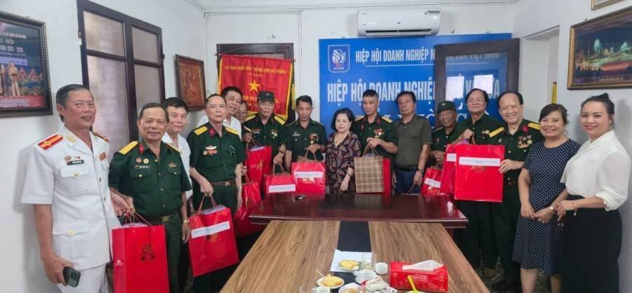 Hiệp hội Doanh nghiệp nhỏ và vừa Hải Phòng tri ân các thương binh doanh nhân nhân kỷ niệm 79 năm Ngày Thương binh - Liệt sĩ