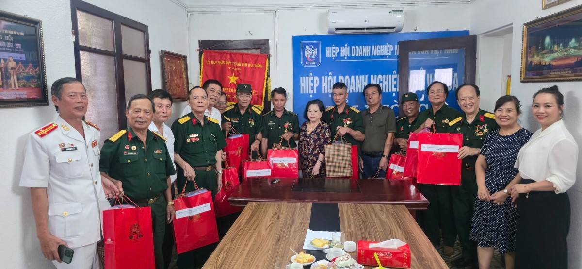 Hiệp hội Doanh nghiệp nhỏ và vừa Hải Phòng tri ân các thương binh doanh nhân nhân kỷ niệm 79 năm Ngày Thương binh - Liệt sĩ