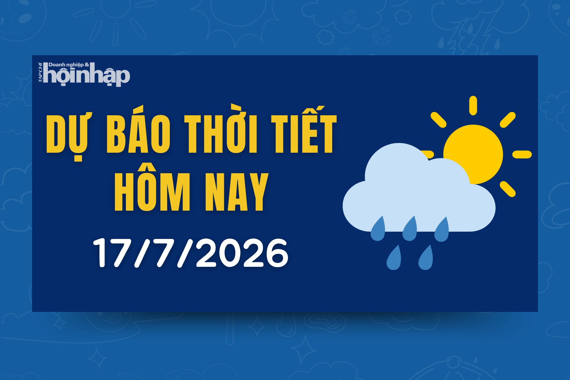 Thời tiết hôm nay 17/7: Bắc Bộ có mưa dông về chiều tối, ngày oi nóng