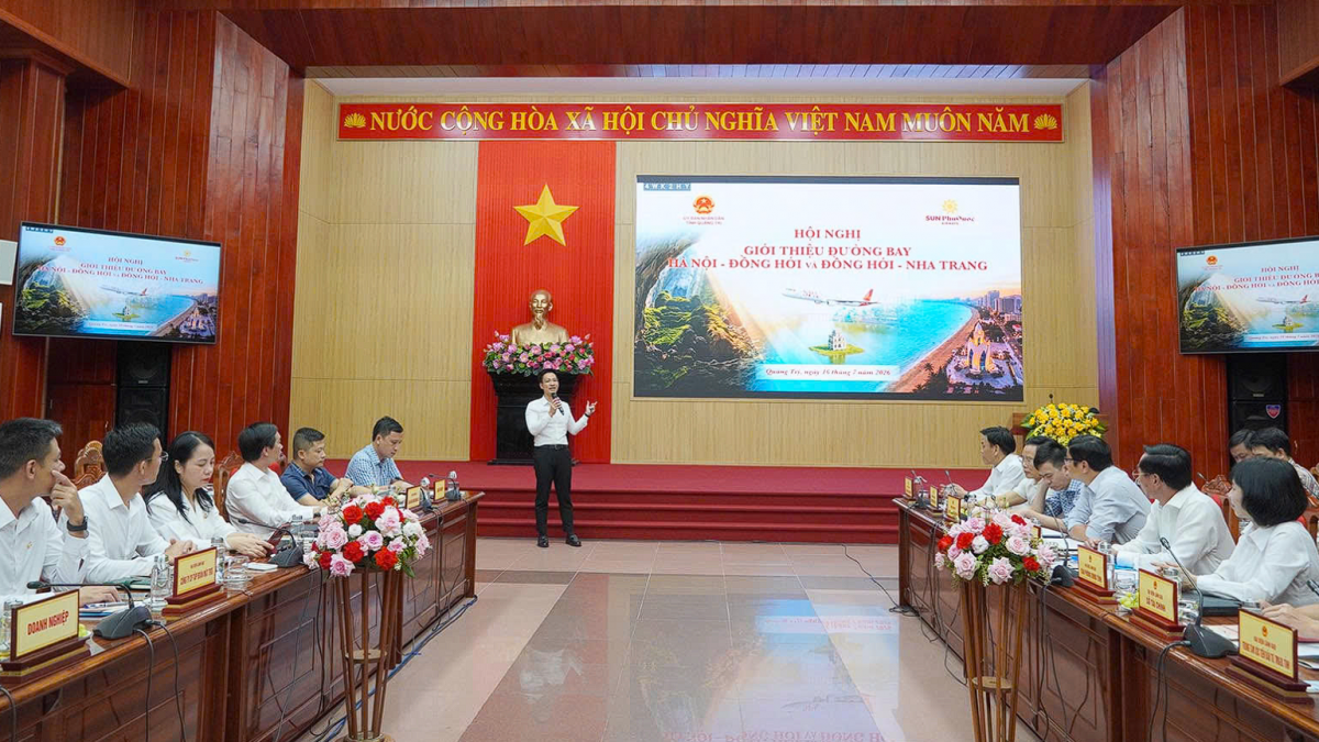 Sun PhuQuoc Airways khai trương hai đường bay mới đến Quảng Trị từ tháng 8/2026