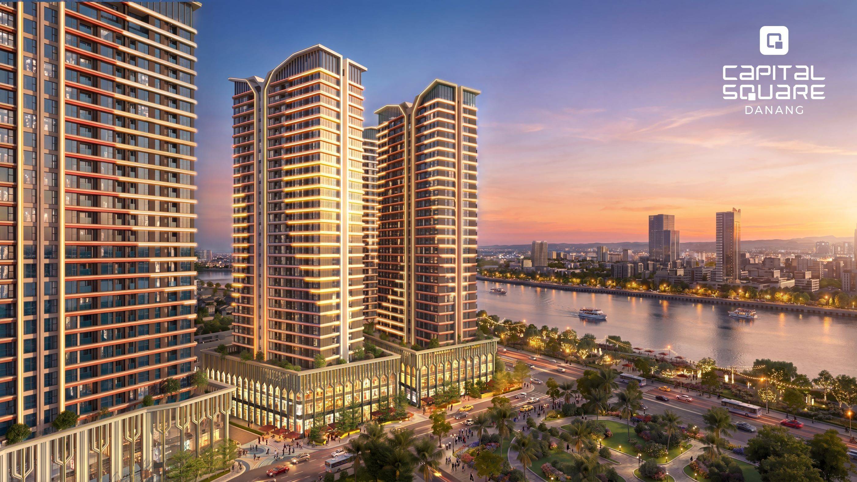 Times Place tiếp giáp trục đường lớn, sở hữu hệ tiện ích đồng bộ giúp gia tăng giá trị trải nghiệp và đầu tưh thành phố” và giao thoa 4 tầm view mỹ cảnh