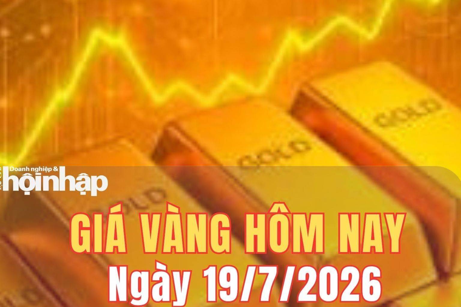 Giá vàng hôm nay 19/7/2026: Giá vàng không có điều chỉnh mới