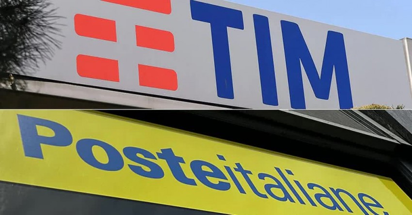 Telecom Italia (TIM, phía trên) sẽ được hãng bưu chính thuộc sở hữu nhà nước Poste Italiane (phía dưới) quản lý