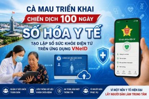 Cà Mau thúc đẩy số hóa Y tế bằng Sổ sức khỏe điện tử VNeID
