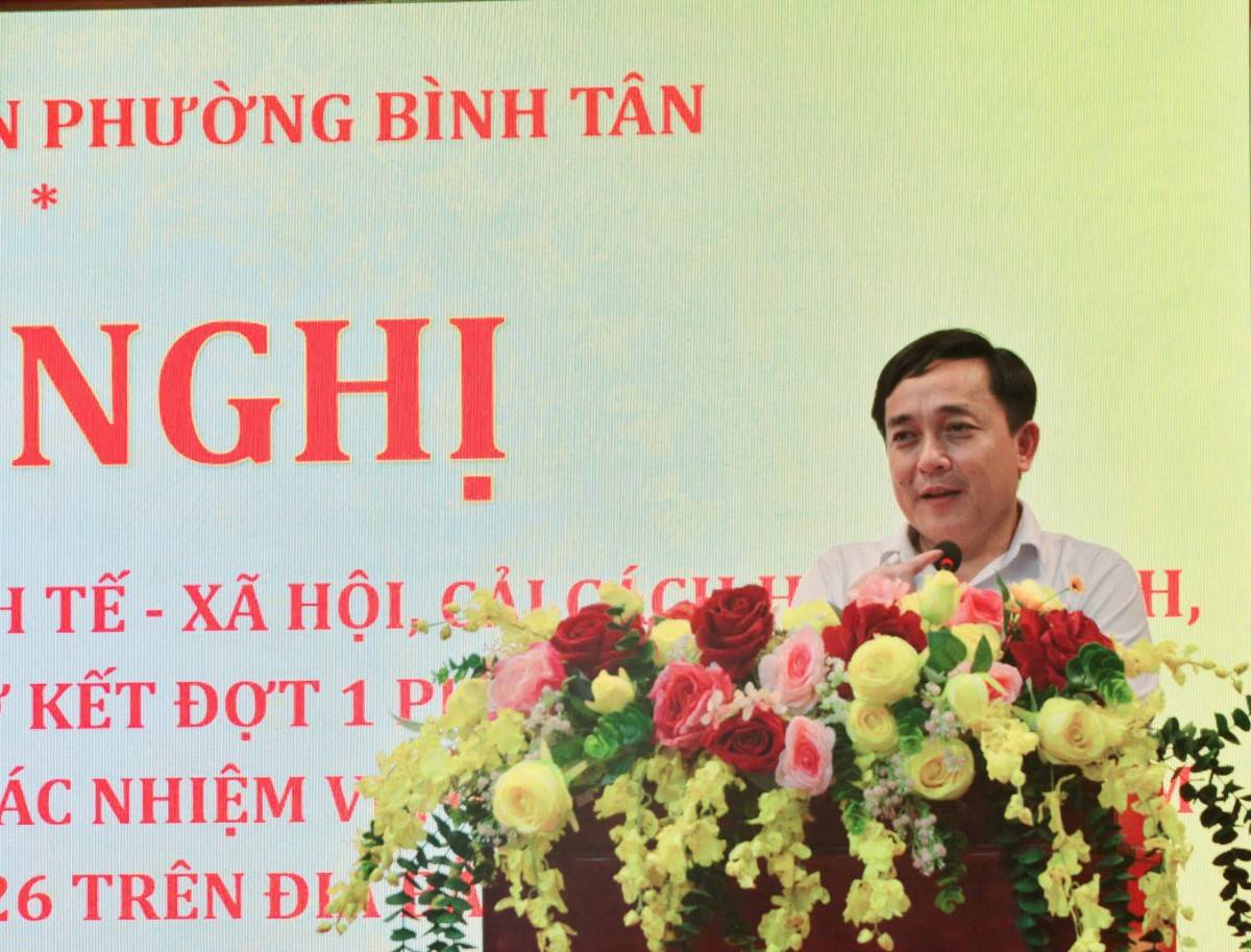 Ông Nguyễn Văn Sử, Chủ tịch UBND phường Bình Tân,