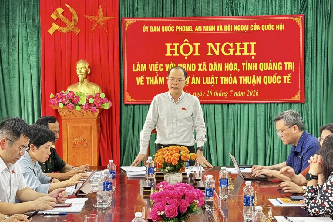 Quốc hội khảo sát thực thi Luật Thỏa thuận quốc tế tại Quảng Trị