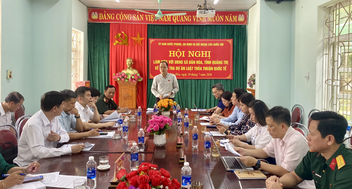 Quốc hội khảo sát thực thi Luật Thỏa thuận quốc tế tại Quảng Trị
