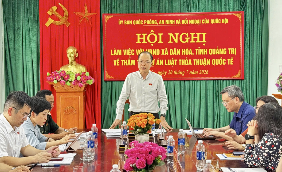 Quốc hội khảo sát thực thi Luật Thỏa thuận quốc tế tại Quảng Trị