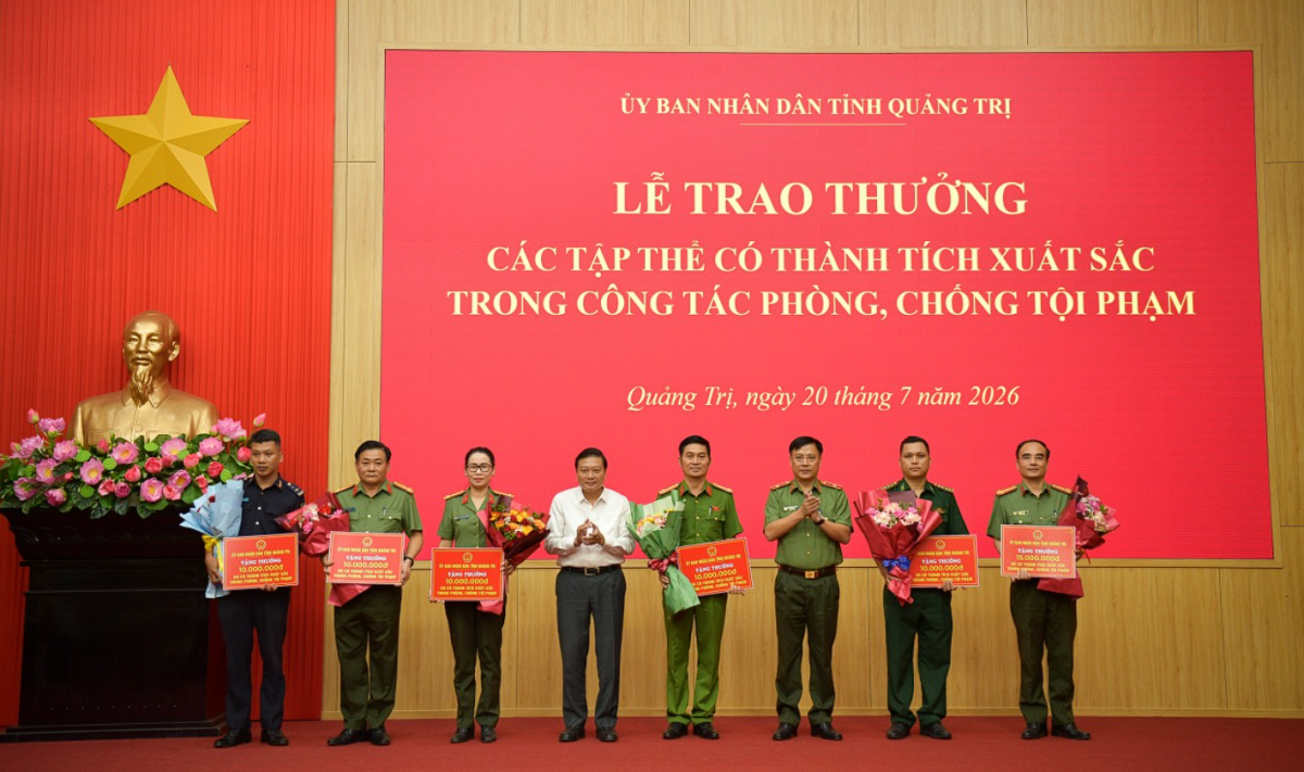 Quảng Trị: Khen thưởng các lực lượng phá nhiều chuyên án lớn, giữ vững an ninh, trật tự