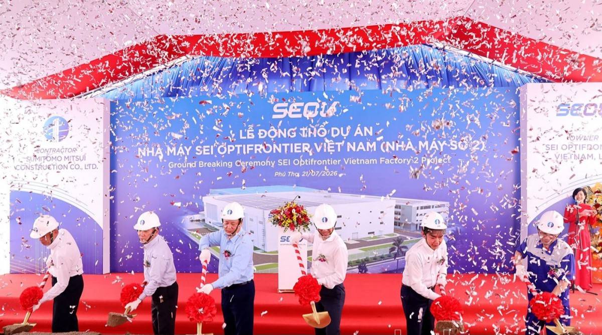 Phú Thọ: Sei Optifrontier đầu tư nhà máy thứ 3, nâng tổng vốn lên 110,7 triệu USD