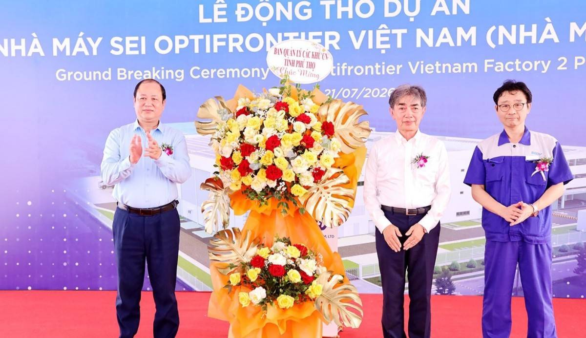 Phú Thọ: Sei Optifrontier đầu tư nhà máy thứ 3, nâng tổng vốn lên 110,7 triệu USD