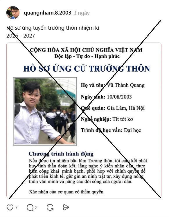 Phú Thọ: Cảnh báo trào lưu “hồ sơ ứng cử trưởng thôn” gây hệ lụy pháp lý