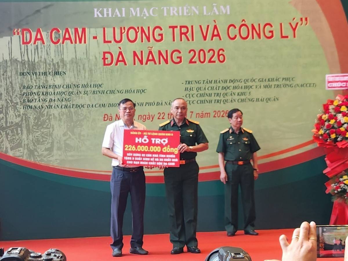 1,42 tỷ đồng hỗ trợ nạn nhân chất độc da cam Đà Nẵng