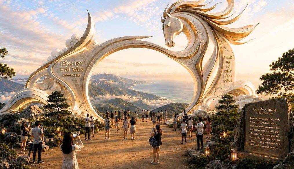 Super Flume kết hợp đài quan sát 360 độ Hải Vân Long Ngư và Cổng trời Bạch Mã tại VinWonders và Công viên rừng Hải Vân Bay mang đến trải nghiệm mang đậm bản sắc Việt Nam
