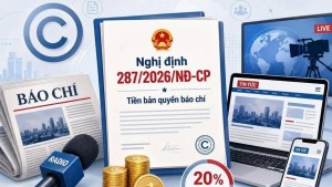 Từ 1/9, áp dụng quy định mới về tiền bản quyền tác phẩm báo chí