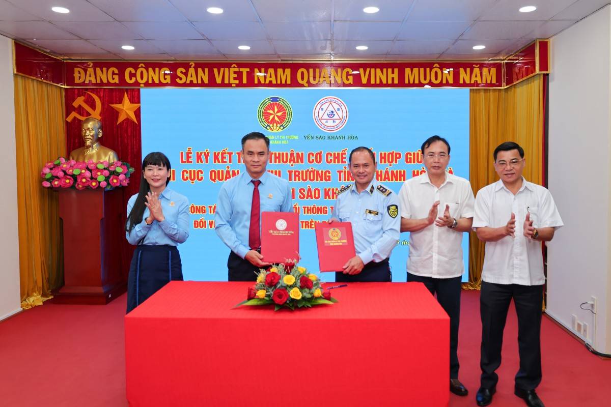 Công ty Yến sào Khánh Hòa và Chi cục Quản lý thị trường ký kết thỏa thuận phối hợp bảo vệ thương hiệu, chống hàng giả