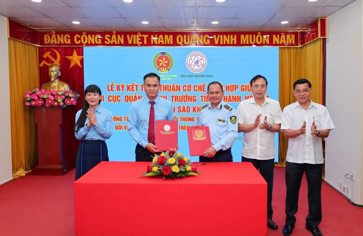 Công ty Yến sào Khánh Hòa và Chi cục Quản lý thị trường ký kết thỏa thuận phối hợp bảo vệ thương hiệu, chống hàng giả