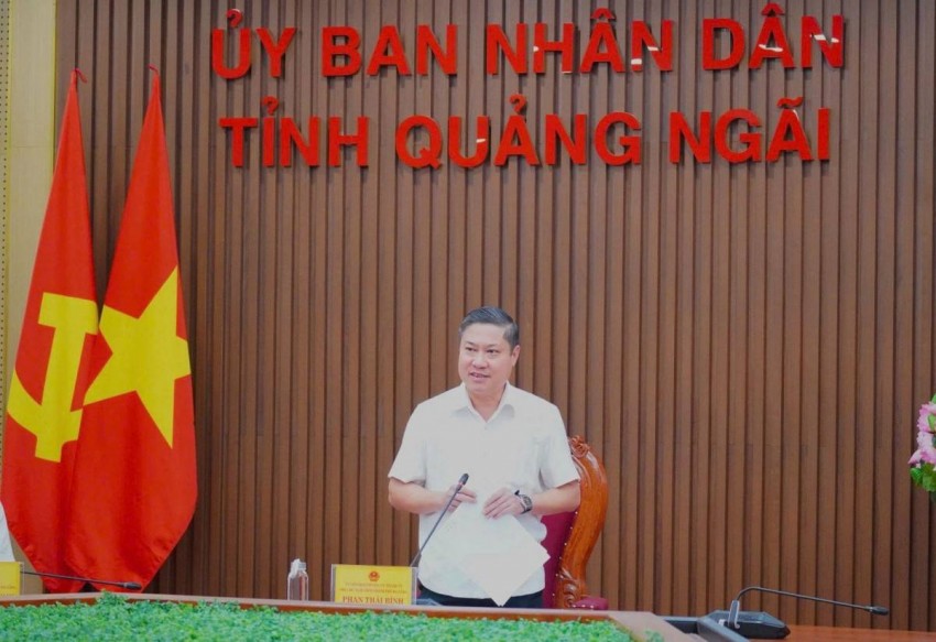 Phó Chủ tịch UBND thành phố Đà Nẵng Phan Thái Bình phát biểu kết luận buổi làm việc
