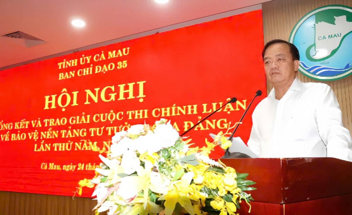 ông Huỳnh Quốc Việt, Phó Bí thư Thường trực Tỉnh ủy, Trưởng Ban Chỉ đạo 35 Tỉnh ủy Cà Mau 