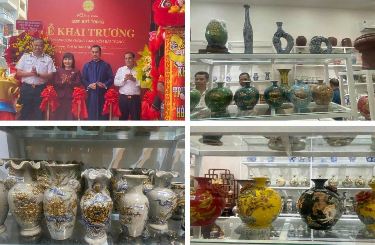 Người tiêu dùng Nha Trang có cơ hội mua sản phẩm Gốm Bát Tràng chính hãng