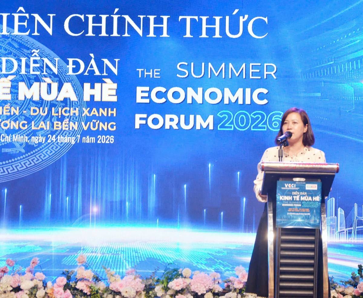 bà Nguyễn Xuân Bích Thoại – Phó Giám đốc Chi nhánh khu vực TP. Hồ Chí Minh thuộc Liên đoàn Thương mại và Công nghiệp Việt Nam (VCCI)