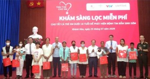 Quỹ Tấm lòng Việt và hành trình tìm lại nhịp đập tim khỏe mạnh cho 1.000 trẻ em Khánh Hòa