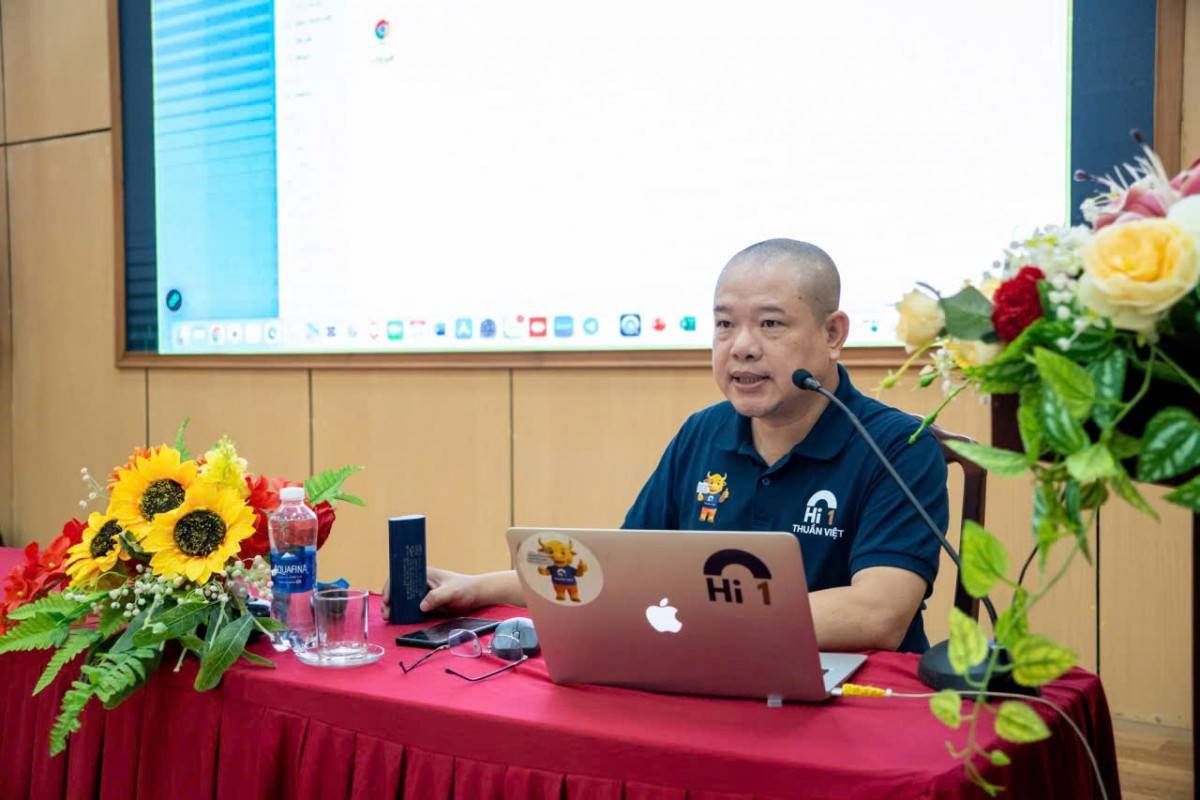 Chuyên gia Kiều Tiến Anh chia sẻ: Hi1 với tầm nhìn quốc gia, thực hiện mỗi tỉnh thành một trung tâm chuyển đổi số, mỗi sinh viên thành một đại sứ thương hiệu cho sản phẩm Việt.