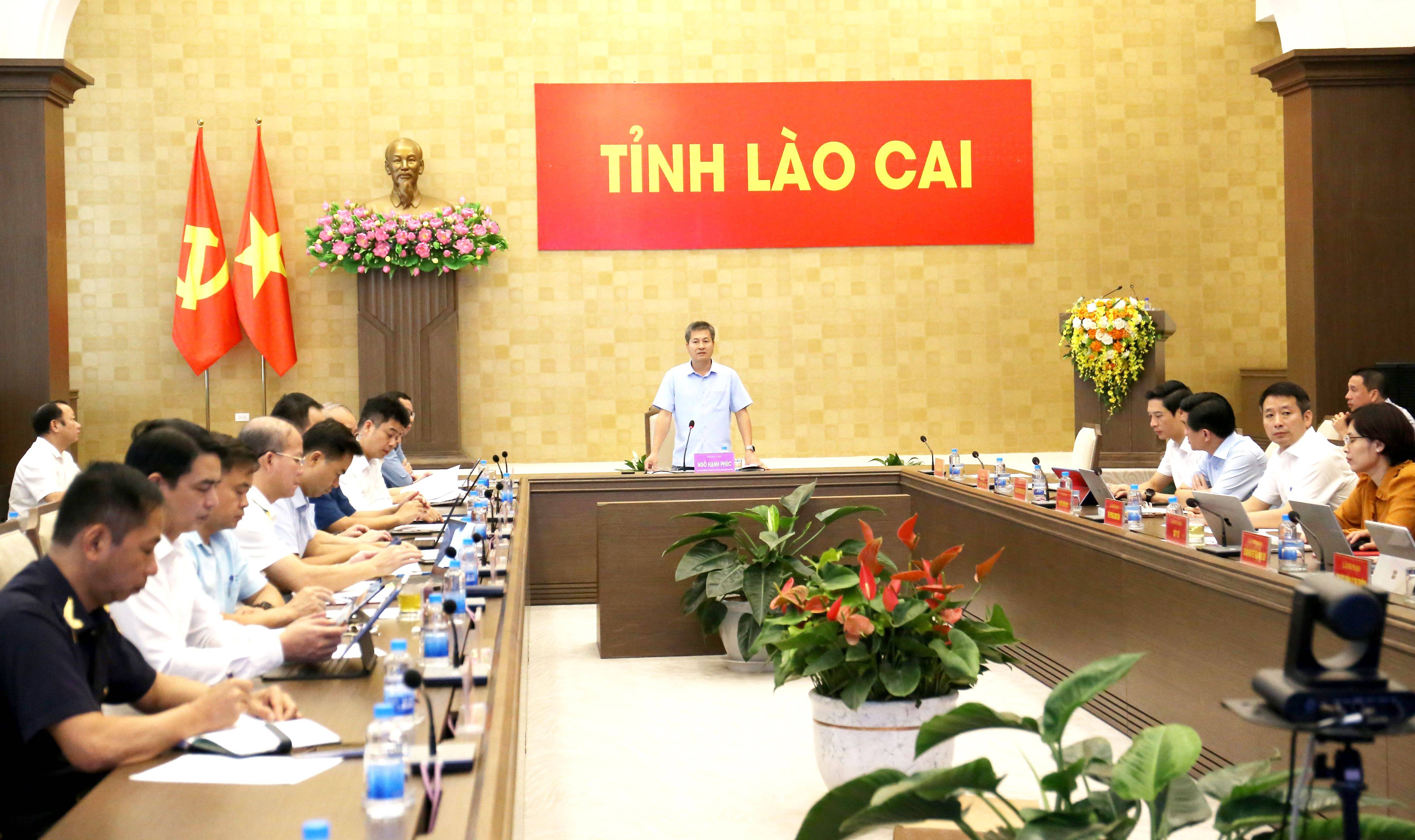 Phó Chủ tịch Thường trực UBND tỉnh Ngô Hạnh Phúc phát biểu tai Hội nghị sơ kết 6 tháng đầu năm và phương hướng, nhiệm vụ trọng tâm 6 tháng cuối năm 2026 của Ban Chỉ đạo 389 tỉnh