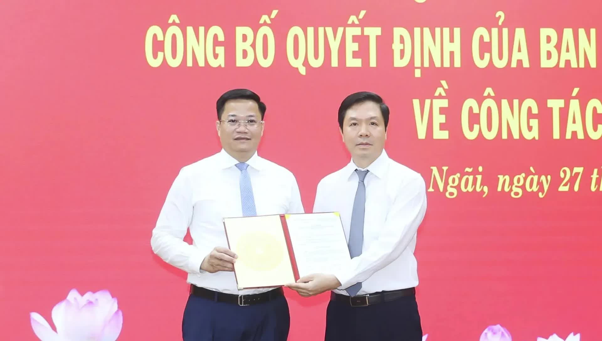 Điều động Thứ trưởng Bộ Tài chính Nguyễn Đức Tâm làm Phó Bí thư Tỉnh ủy Quảng Ngãi