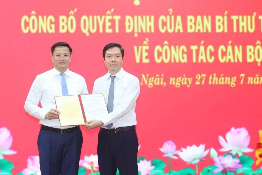 Thứ trưởng Bộ Tài chính Nguyễn Đức Tâm được điều động làm Phó Bí thư Tỉnh ủy Quảng Ngãi