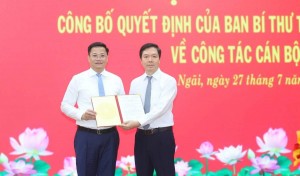 Thứ trưởng Bộ Tài chính Nguyễn Đức Tâm được điều động làm Phó Bí thư Tỉnh ủy Quảng Ngãi