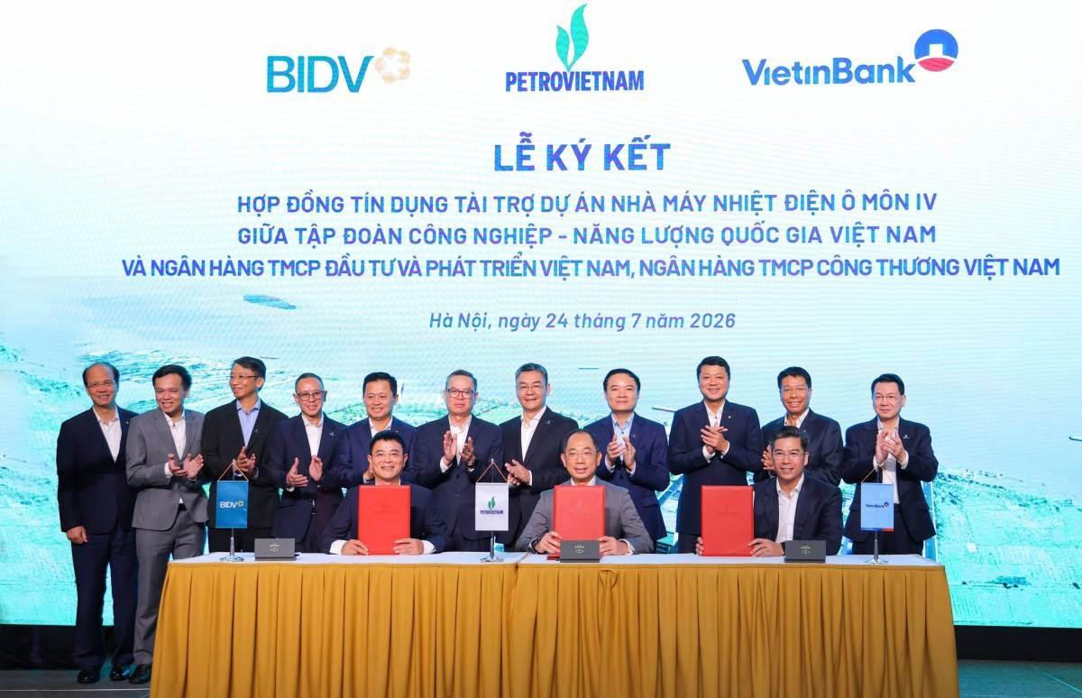 BIDV và VietinBank đồng hành cùng Petrovietnam triển khai Dự án Nhà máy Nhiệt điện Ô Môn IV