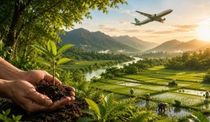 Khi hãng hàng không lên núi trồng rừng, bước xuống ruộng lúa