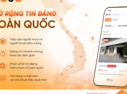 MOSO chính thức mở rộng tin đăng toàn quốc