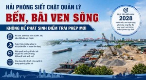 Hải Phòng siết chặt quản lý bến, bãi ven sông: Không để phát sinh điểm trái phép mới